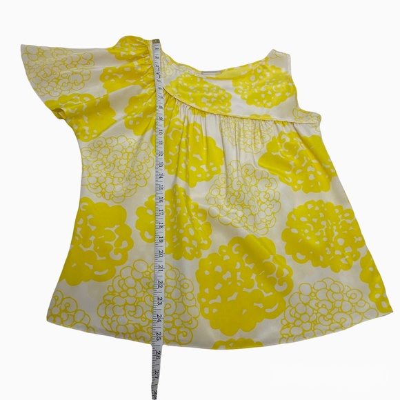 Loeffler Randall Asymmetrical Silk Floral Blouse Top - Picture 8 of 8